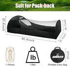 L RUNNZER Single Person Pop Up Tent, 1 Person Mosquito Net Tent