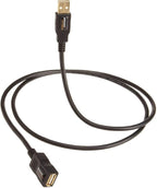 Amazon Basics USB-A 2.0 Extension Cable, Male to Female, 480Mbps Transfer Speed, USB Extender, Extra Long 9.8 Foot, Black