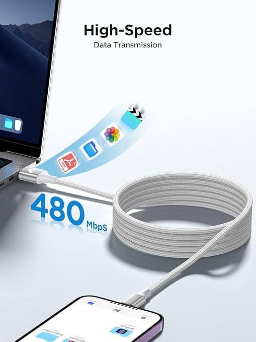 iPhone Charger 10 ft 2Pack [Apple MFi Certified] Long iPhone Charger Cord Fast Charging USB to Lightning Cable Braided iPhone Charging Cord for iPhone 14 13 12 11 Pro Max XR XS X 8 7 6 Plus SE, iPad