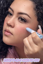 kspot 4-in-1 Makeup Pen – Travel Makeup Essential for Women On The Go, Eyeliner Lip Liner Brow & Highlighter in One, Compact Touch-Up Vegan Beauty Tool