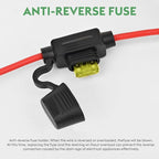 20A 240W Golf Cart DC 18V 20V 24V 36V 48V Step Down to DC 12V Converter Voltage Regulator Reducer Power Buck Converter with Fuse(Inputs 18V-58V to 12V 20A)