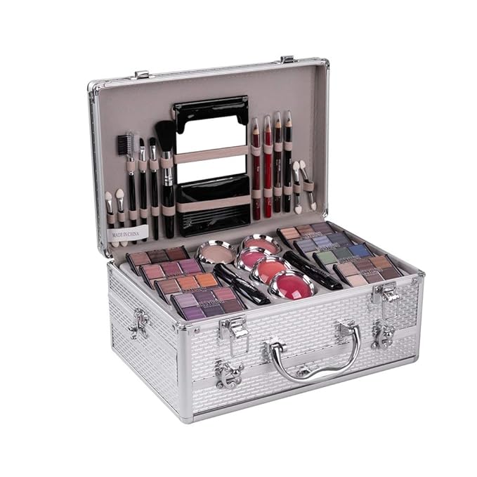 FantasyDay All-in-one Holiday Make up Gift Set | Makeup Kit for Women Full Kit Essential Starter Bundle Include Eyeshadow Palette Lipstick Blush Foundation Concealer Face Powder Mascara Lipgloss Brush