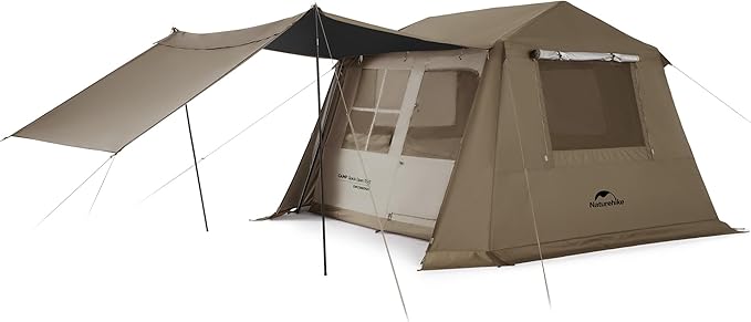 Naturehike Village Instant Tent, Camping Tent with Full Rainfly, Waterproof Large Cabin Tents for Car Camping