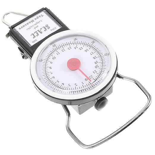 TOYANDONA Portable Manual Hanging Scale with Non-Slip Big Handle Lightweight Travel Luggage Weight Scale with Accurate Sensor for Bags and Suitcases Compact 7.48In Size