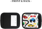 2 Pack Luggage Handle Wrap with Travel Tags - Non-Slip Protective Cover Soft Handle Grips Covers for Suitcase(Racing)