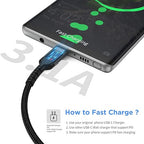6FT USB-C to USB-C Cable for iPhone 15, 2-Pack USB 2.0 Type C to Type C Cable Fast Charging C to C Charger Cord Compatible with Samsung Galaxy S22 Google Pixel iPad Pro, USBC to USBC Cable 2m