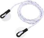 Travel Retractable Clothes Lines for Hanging Clothes Outside Bungee Cord Portable Retractable Clothesline with Hooks and Suction Cups Camping Accessories Cruise for Indoor Home Camping Travel, White