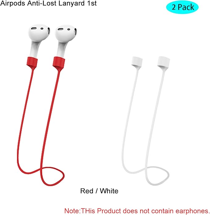 Magnetic Anti-Lost Straps for AirPods,Colorful Soft Silicone Sports Lanyard, Neck Rope Cord