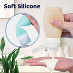 vodvob TSA Approved Travel Bottles Set, 16 Pack Leak Proof Silicone Refillable Containers for Toiletries, Perfect for Shampoo, Conditioner, Lotion & Travel Essentials (tz-1)