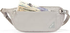 Pacsafe Coversafe V100 Anti-Theft RFID Blocking Waist Wallet, Neutral Grey