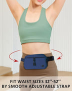 Fanny Pack Crossbody bags for Women Men, 2L Everywhere Belt Bag, Fashion Waist Packs, 5-Zipper Pockets Waist Bag with Adjustable Strap