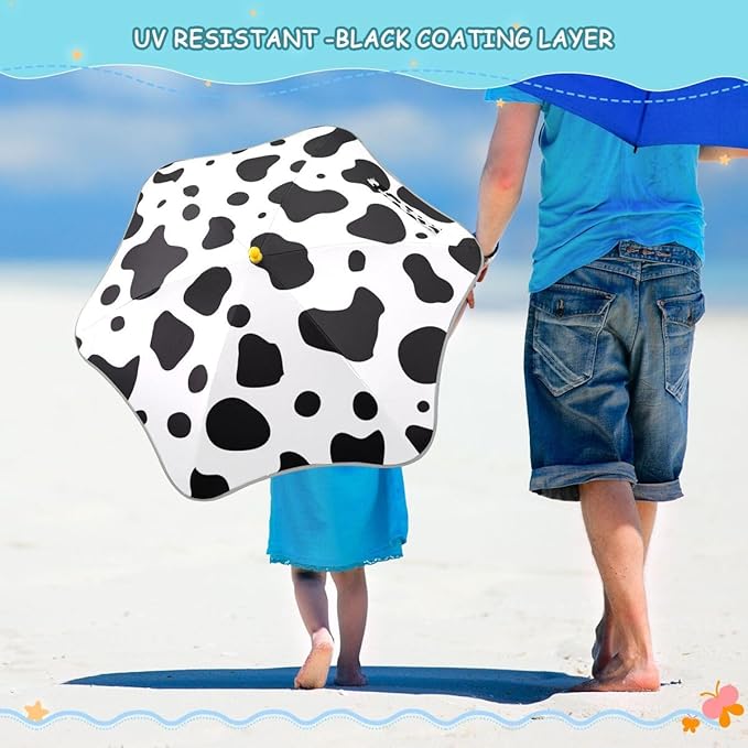 ALAZA Kids Umbrella Stick Umbrellas Cute Umbrella for Boys Girls Toddler UV/Sun Rain Windproof