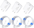 for iPhone 14 13 12 11 Charger Fast Charging [MFi Certified], 3-Pack 20W PD USB C Wall Charger Block with 6.6ft USB C to Lightning Cable Compatible with iPhone 14 Pro Max/Pro/Plus/Mini/iPad & More