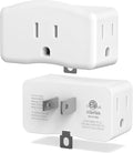 ETL Listed 3 Prong to 2 Prong Grounded Adapter, FiiMan 3 Pin to 2 Pin Polarized Plug Extender Power Strip Triple Outlet Converter, 3-Sided Outlets Wall Plug Splitter for Household Appliances,White(1)