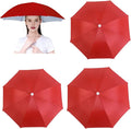 3 Pack Umbrella Hat, Sports Head Umbrella Hats for Adult Women, 26" Diameter Folding Waterproof Rainbow Fishing Headwear for Outdoor Party Beach Hiking