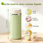 AprYew 4 in 1 Travel Dispenser Bottles Refillable, 4 Pack 30ML Travel Bottles for Toiletries, Travel Size Shampoo and Conditioner Bottles,for Vacation Business Trip (White)