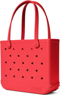 BOGG BAG Medium Tote – 15” x 12.5” x 5” – Durable, Washable, Tip-proof – Beach, Pool, Boat, Work, Sports (Off to the Races Red)