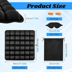 Travel Cushion Airplane Seat,Airplane Seat Cushion for Long Flight,3D Air Cell Seat Cushion,Press Type air Inflatable Wheelchair Seats Cushions for Car,Office Chair,Stadium