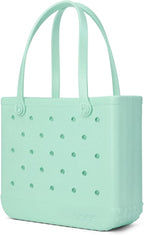 BOGG BAG Medium Tote – 15” x 12.5” x 5” – Durable, Washable, Tip-proof – Beach, Pool, Boat, Work, Sports (Sea(foam) Shimmer)