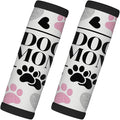 2 Pack Luggage Handle Wrap with Travel Tags - Non-Slip Protective Cover Soft Handle Grips Covers for Suitcase(Dogs Mom Paws)