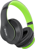 Wireless Bluetooth Headphones Over Ear 65H Playtime HiFi Stereo Headset with Microphone and 6EQ Modes Foldable Bluetooth V6.0 Headphones for Travel Smartphone Computer Laptop