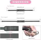 59 Inch Shoulder Straps, Soft with Ultra-Thick Fixed Shoulder Pad, Two Way Independently Adjustable Buckle Replacement Straps for Laptop Bag Messenger Bag Tool Bag Luggage,Deep Gray