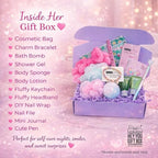 Teen Girl Graduation Gift Set, Tween Beauty Care Package Basket, Preteen Self Care Box for Daughter, Niece, Granddaughter, Birthday Get Well Gift Bundle