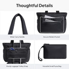 TOPEAST Tote Bag for Women Puffer Travel Carry On Bags with Laptop Compartment & Cup Holder Work Tote for Weekend Overnight