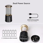 Lepro 2000LM LED Camping Lantern Rechargeable, Waterproof Tent Light with 5 Light Modes, Camping Essentials, Portable Lantern Flashlight for Camping, Emergency Light, Power Outage, USB Cable Included
