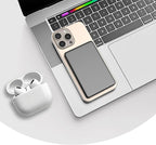 JUOVI Magnetic Wireless Power Bank Ultra-Slim 5000mAh Portable Charger 20W PD Fast Charging Mini Battery Pack with USB-C Cable Compatible for Magsafe Airpods i-Watch iPhone 16 15 14 Series (Black)