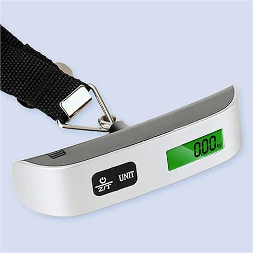 Luggage Weight Scale, 5pcs 50kg/110lb Electronic Hanging Suitcase Travel Weighs Portable Digital Luggage Weight Scale LCD Display Hand Luggage Scale,for Travel(Hand Strap)