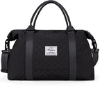 HYC00 Travel Duffel Bag,Carry-on Overnight Weekender Bags for Women,Sports Tote Gym Bag with Wet Pocket