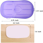 500 Sheets Disposable Soap Paper 5 Boxes Hand Cleaner Fragrance Mini Color Soap Paper for school Indoor, Outdoor, Travel, Camping Hiking, Camping Soaps Sheets