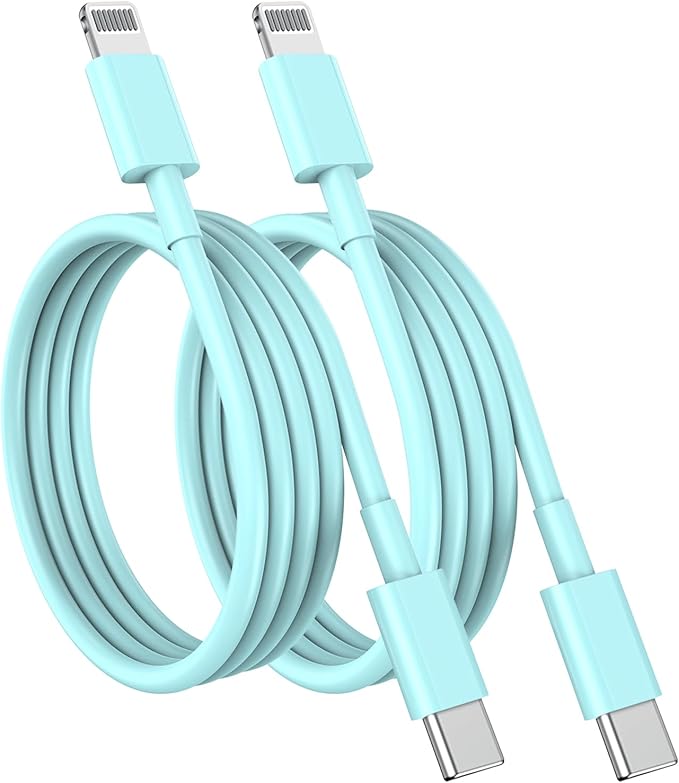 Susnwere USB C to Lightning Cable (2pack 6ft), Apple MFi Certified iPhone Fast Charger 2m, Power Delivery Original Type C Charging Cord for Apple iPhone 13/12/11 Pro/11/XS MAX/XR/8/7/6s Plus,iPad