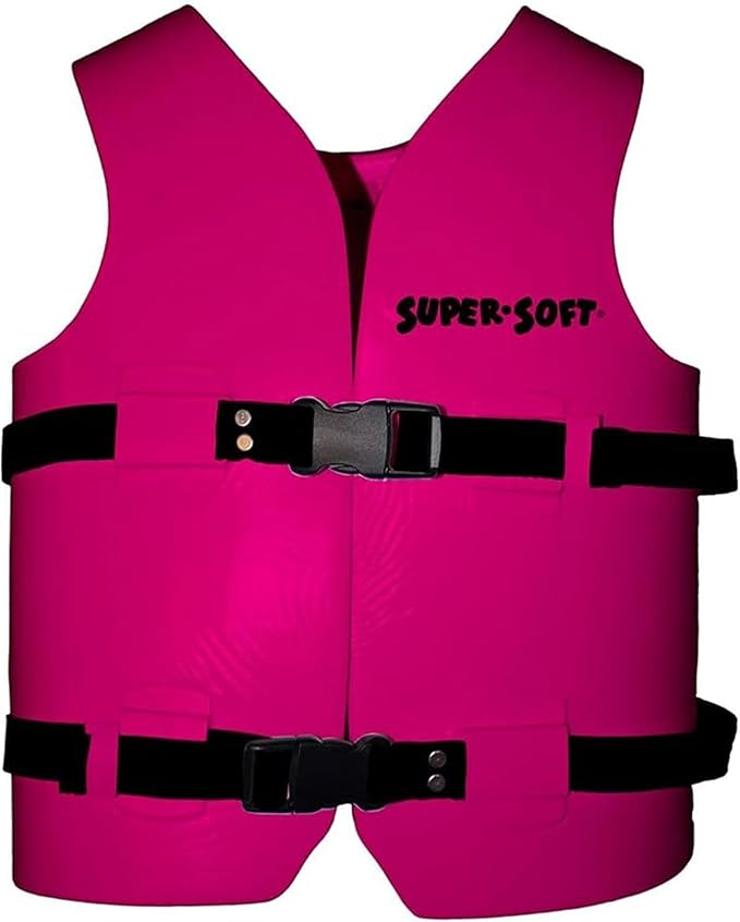 TRC Recreation Super Soft Child Life Jacket USCG Approved Vinyl Coated Foam Swim Vest for Kids Swimming Pool and Beach Gear