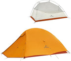 Naturehike Cloud-Up Tent Lightweight Backpacking Tent with Footprint - Free Standing Ultralight Camping Hiking Backpack Tents