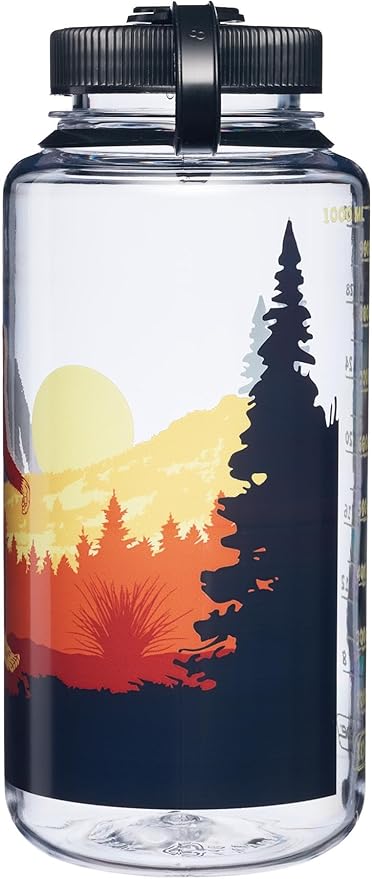 Nalgene 32 oz Wide Mouth Water Bottle | BPA-Free, Durable & Leak Proof, Lightweight Bottle for Hiking & Gym, Work & Travel