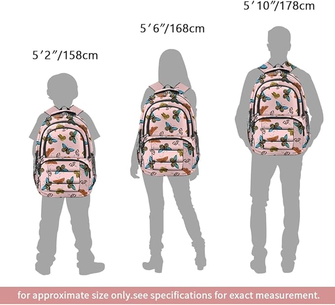 rickyh style School Backpack Travel Bag for Men & Women Lightweight College Back Pack with Laptop Compartmen