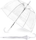 RONIARE Clear Bubble Umbrellas for Rain Large Windproof Dome Umbrella for Weddings,Prom, Graduation and Outdoor Events for Men and Women