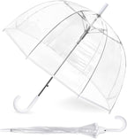 RONIARE Clear Bubble Umbrellas for Rain Large Windproof Dome Umbrella for Weddings,Prom, Graduation and Outdoor Events for Men and Women
