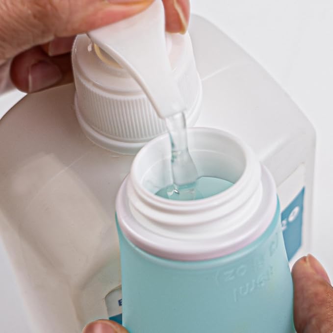 Travel Bottles - 14 Pack Leak Proof, TSA Approved 3oz Travel Size Containers with Suction Cup, Refillable Toiletry Accessories for Shampoo, Conditioner