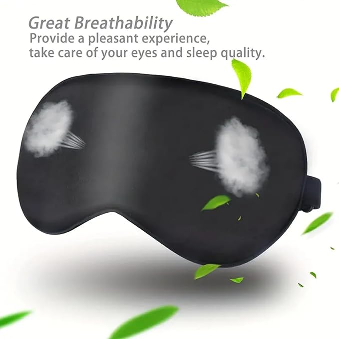 Sleep Mask for Women & Men,Silk Eye Mask for Sleeping,100% 6A Mulberry Soft Breathable Blackout Eye Masks for Sleep,Reduces Migraines & Puffy Eyes,Travel Office Airplane Use, Eye Care Gift