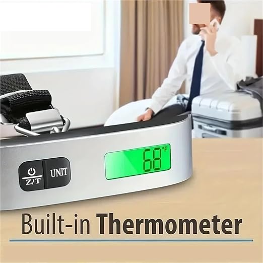 Luggage Weight Scale, Luggage Scale Electronic Digital Scale Equipped with Temperature Sensor Portable Handheld Travel Suitcase Bag Hanging Scale,for Travel