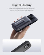 CUKTECH Qi2 Certified 15W Magnetic Power Bank, 10,000mAh Battery Pack, MagSafe Compatible Wireless Portable Charger with 30W USB C Fast Charging, for iPhone 17/16/15/14/13/12 (USB-C Cable Included)