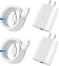 Super Fast Charger Type C, 25W USB C Wall Charger Fast Charging for Samsung Galaxy S26 Ultra/S26/S26+/S25 Ultra/S25/24 Ultra/S24/S23 Ultra/S22 Ultra with 10FT Long Android Type C Charger Cable 2Pack