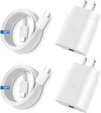 Super Fast Charger Type C, 25W USB C Wall Charger Fast Charging for Samsung Galaxy S26 Ultra/S26/S26+/S25 Ultra/S25/24 Ultra/S24/S23 Ultra/S22 Ultra with 10FT Long Android Type C Charger Cable 2Pack