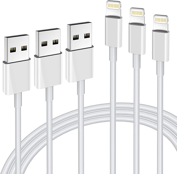 iPhone Charger 3Pack Apple MFi Certified Apple Charger 6FT, Lightning Cable 6FT Compatible with iPhone 14/13 /12 Mini Pro Max SE 11 Xs Max XR X 8 7 6 Plus 5S iPad Pro