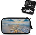 Sunset Starfish Shell Print Digital Organizing Bag - Multifunctional Charger, Earphone & USB Cable/SD Card Charging Head Storage