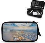 Sunset Starfish Shell Print Digital Organizing Bag - Multifunctional Charger, Earphone & USB Cable/SD Card Charging Head Storage