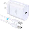 TT&C 30W USB-C Super Fast Charger with 6ft Type C Cable, PD Wall Block Compatible with iPhone 17/16/15 Pro Max/Air, iPad Pro, and Galaxy S25/S24-1 Pack